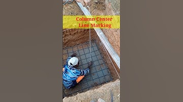 Column Center Line Marking, Column Lining, Column Marking #shorts #columnwork #column #construction