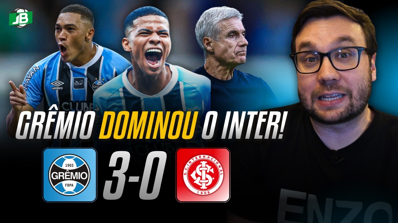 🟦 GRÊMIO DOMINA INTER E JÁ É O VIRTUAL CAMPEÃO DO GAUCHÃO!