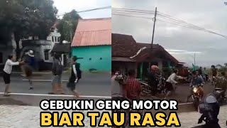 Aksi Geng Motor Meresahkan❗Berakhir Digebukin Warga Sampai Kapok