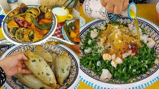 كسكسي تونسي بالكلمار المحشي🇹🇳حشوة و طريقة إعداد مميزة😍تعطي مذاق رائع Couscous au Calamars Farcies