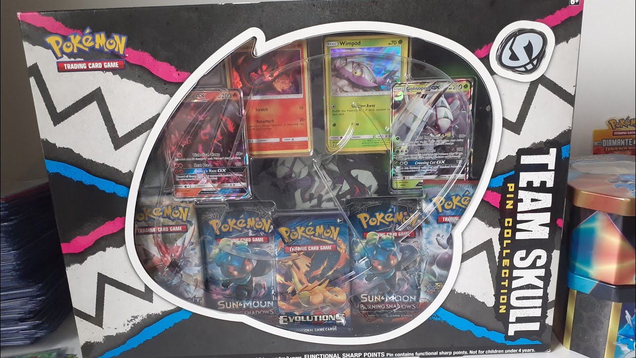 POKEMON TEAM SKULL PIN COLLECTION BOX OPENING!!