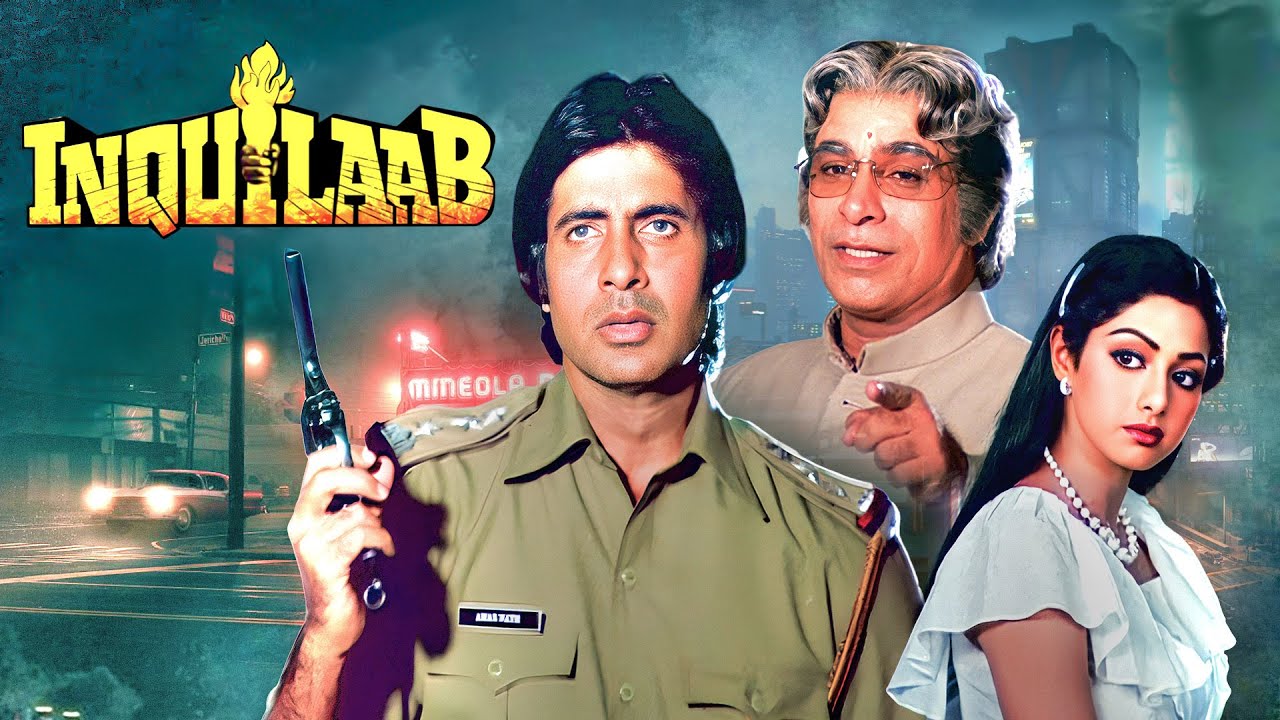 Inquilaab | Amitabh Bachchan Action Blockbuster Movie 4K | Sridevi ...