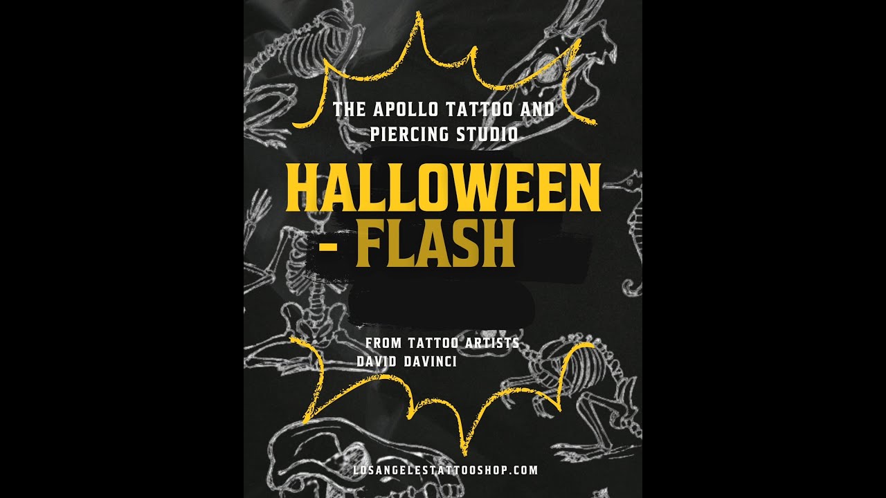 2025 Halloween Tattoo Flash Drop 👻 | Spooky Custom Designs by at Apollo Studio in California