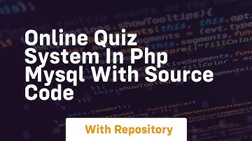 Online quiz system in php mysql with source code