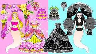 Barbie Rosa Y Negra Madre E Hija Wedding Dress Ghost Makeover Contest - Manualidades De Papel DIY by WOA Doll España 3,759 views 3 days ago 35 minutes