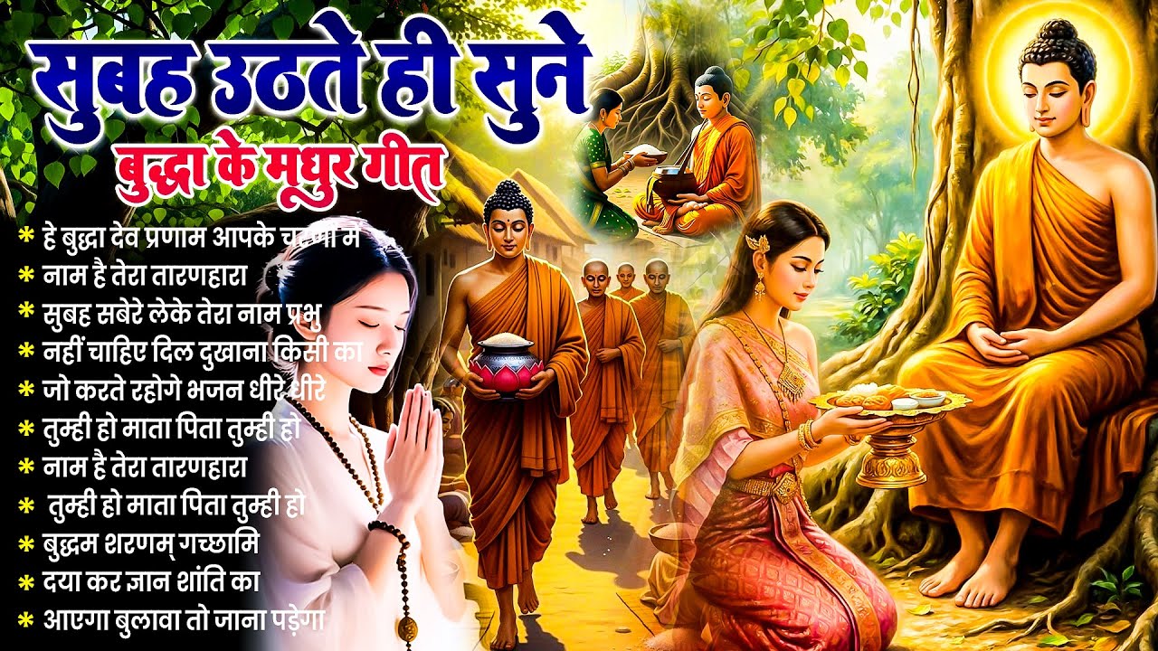 ☸️घर स्वर्ग बन जाता है जहाँ रोज़ सुबह भगवान बुद्ध के ये मधुर गीत बजते हैं~ Best Buddha Bhajan#buddha
