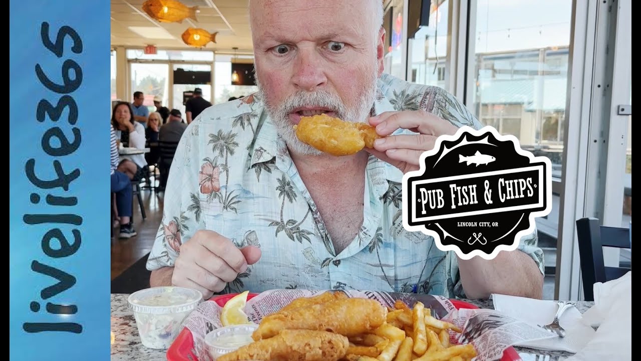 Mike Eats the Street Pub Fish & Chips Lincoln City, Oregon YouTube
