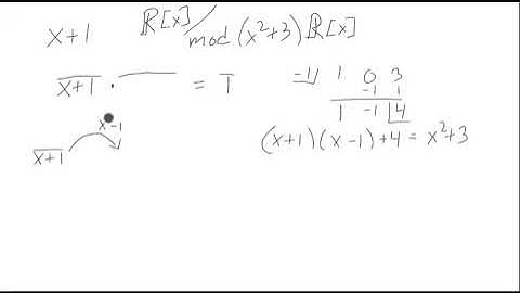 Polynomial Inverse in a mod