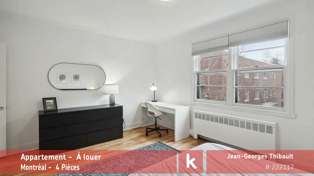 Appartement Montréal 2 250 $ mois À louer par Kangalou