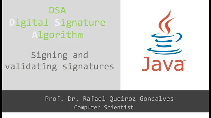 DSA - Digital Signature Algorithm (JAVA): Signing and validating signatures