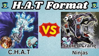 CHAT Vs Sacred Crane Ninjas! | HAT Format Replay Review! | Yu-Gi-Oh! April 2014 Banlist