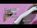 How to make straight edge | single crochet