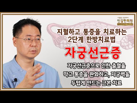 자궁선근증 치료를 위한 2단계 한방치료법! 우선 피를 멈추게 하고, 통증을 완화하는 자궁벽을 회복하는 근본치료법