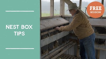 Laying Hen Nest Box Tips | Farm Like a Lunatic with Joel Salatin