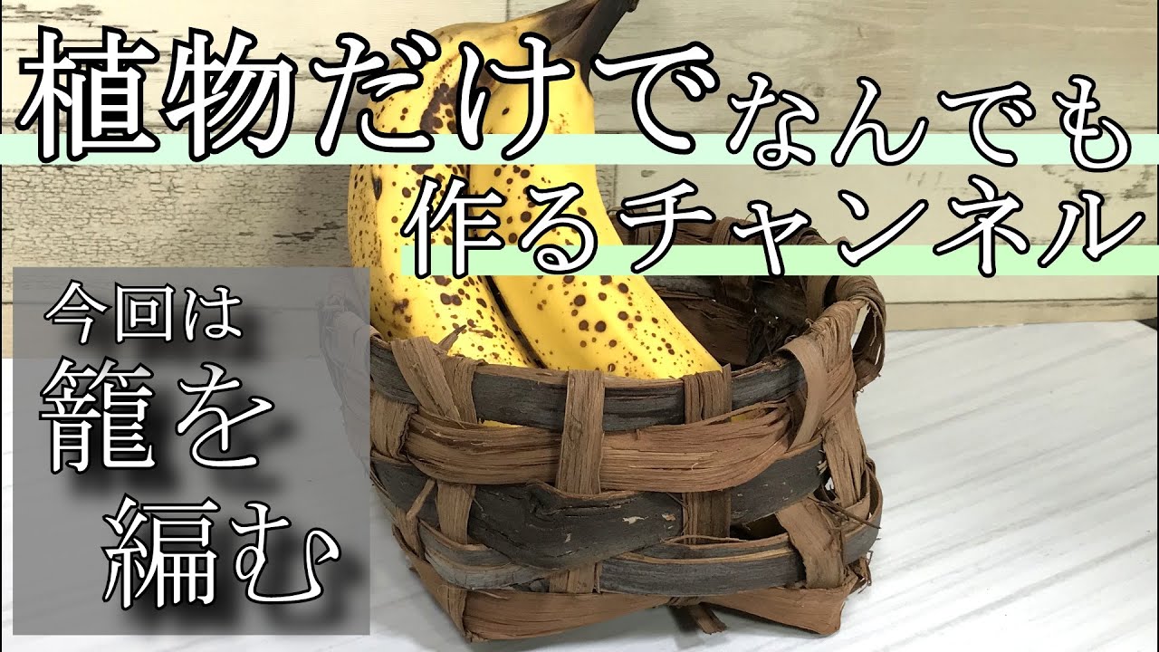 山葡萄でカゴを作る【昔の時代のカゴを再現】 - YouTube