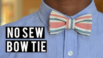 DIY NO-SEW BOW TIE | victoralexanderco