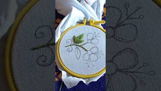 cute hand embroidery/🪴🍁#shorts #embroidery #haterkaj #handwork