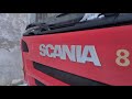 Old Scania P270 Cold start -20