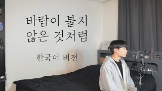 바람이 불지 않은 것처럼 (就当风没吹过) 한국어 풀버전 Cover by 탑현