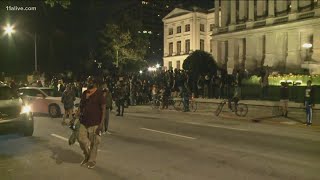 Group marching in Downtown Atlanta reaches State Capitol