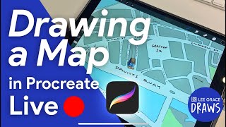 Drawing an illustrated map (live stream)