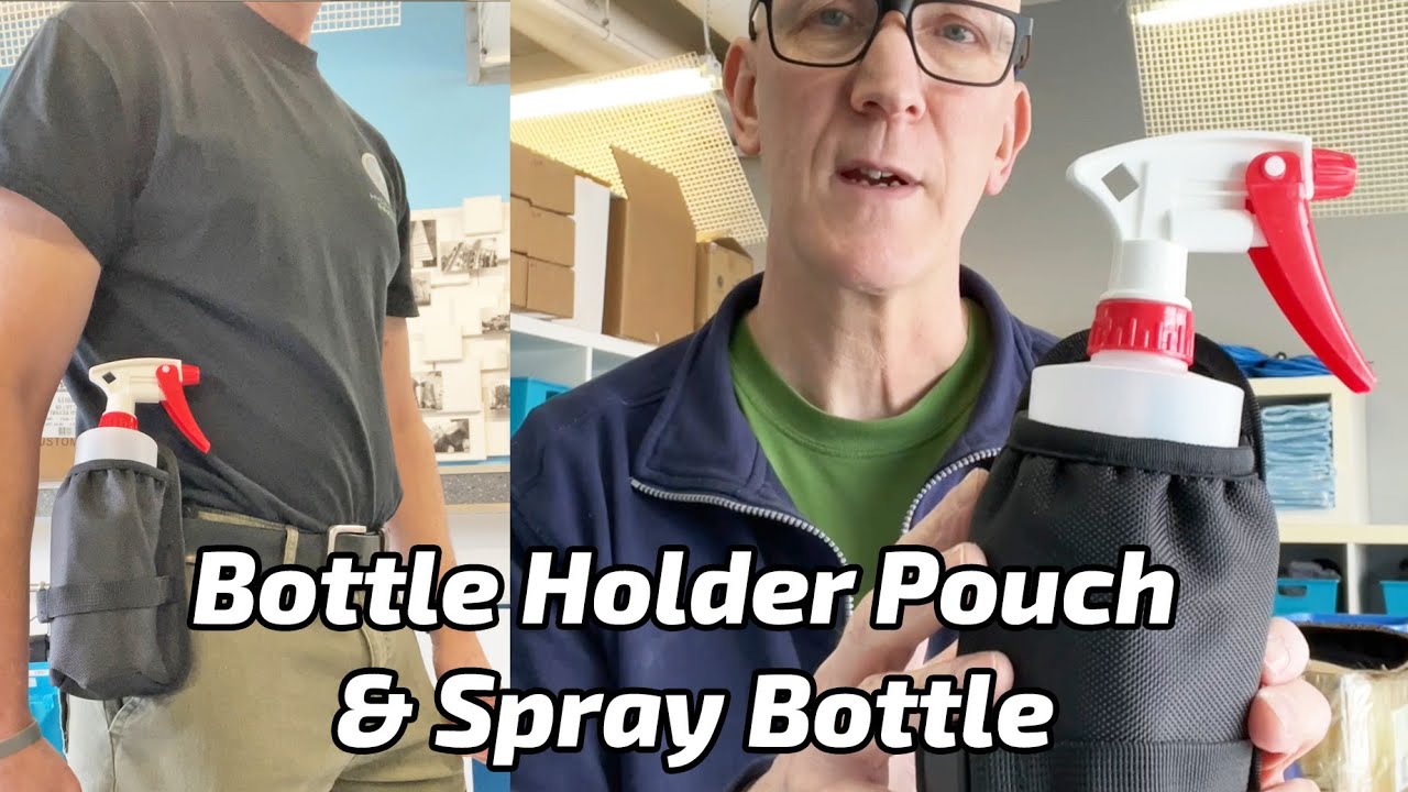 New bottle holder pouch for belt, comes with spray bottle