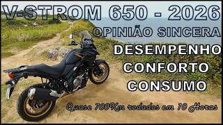 Avaliação pilotando a VStrom 650 2026 . Desempenho, Conforto e Consumo.