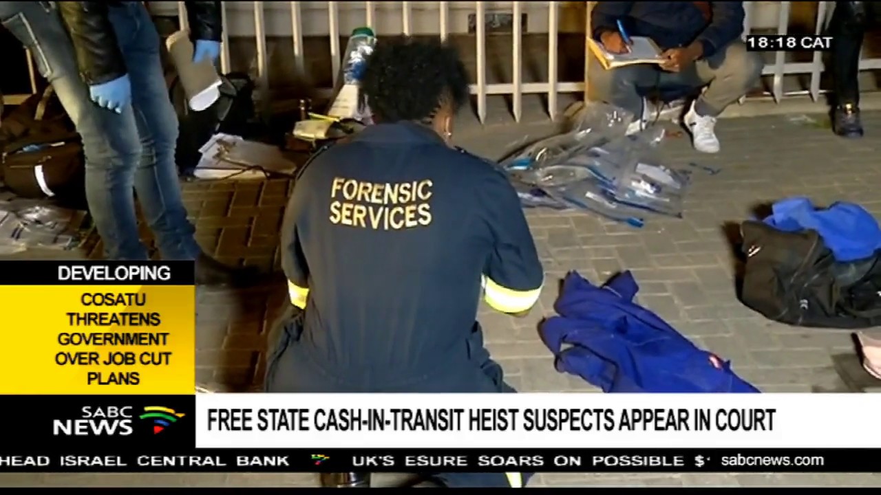 Suspects linked to Bloemfontein heist appeared in court - YouTube