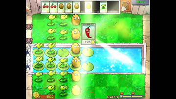 Plants vs. Zombies - first walkthrough - Level 3-5 + 3-6