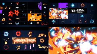 Flash FX Elements Pack - 33+ Hand-Drawn Cartoon Overlays, Free (Ae, Pr, Dr, FCPX)
