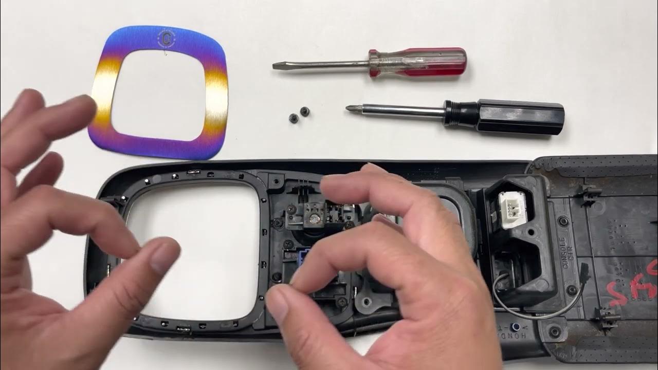 Chasing JS titanium Honda S2000 shift boot delete install. YouTube