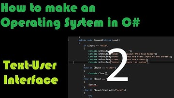 How to make an operating system in C#: 2. Basic Command Line