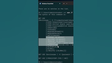 Nuevos parámetros para el comando net use  #windowsserver #sysadmin