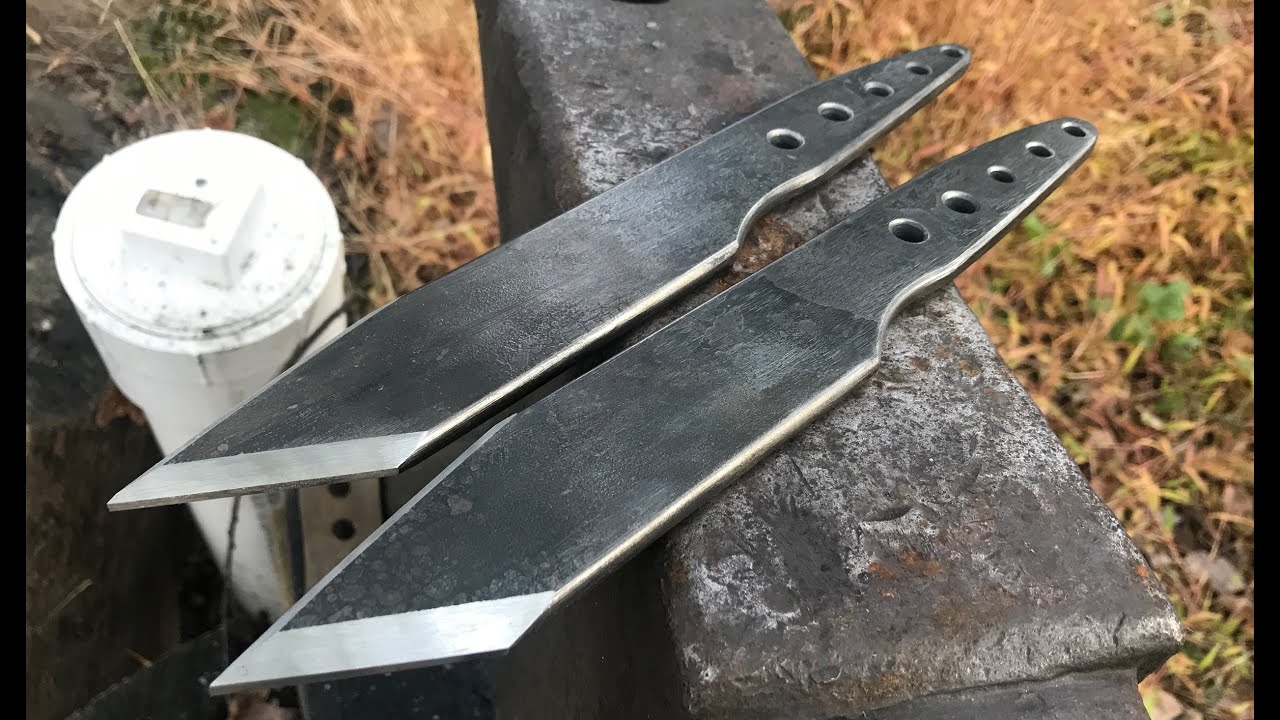 Making Throwing Knives For No Spin Knife Throwing YouTube