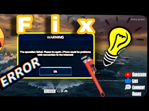 How To Fix Login Error Issue's On Modern Warships Game | Modern Warships