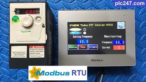 Proface HMI "Modbus RTU" Schneider ATV312 VFD