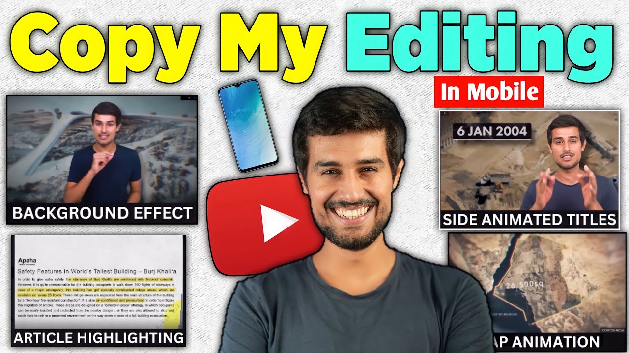 How To Edit Video Like @dhruvrathee On mobile | Dhruv Rathee Jaisa Video Phone Se Edit Kaise Kare