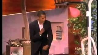 Tripped out and Weird Video - President Obama Punching a Punching Bag on Ellen