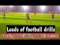 loads of football drills to be great player #soccertraining #footballskills