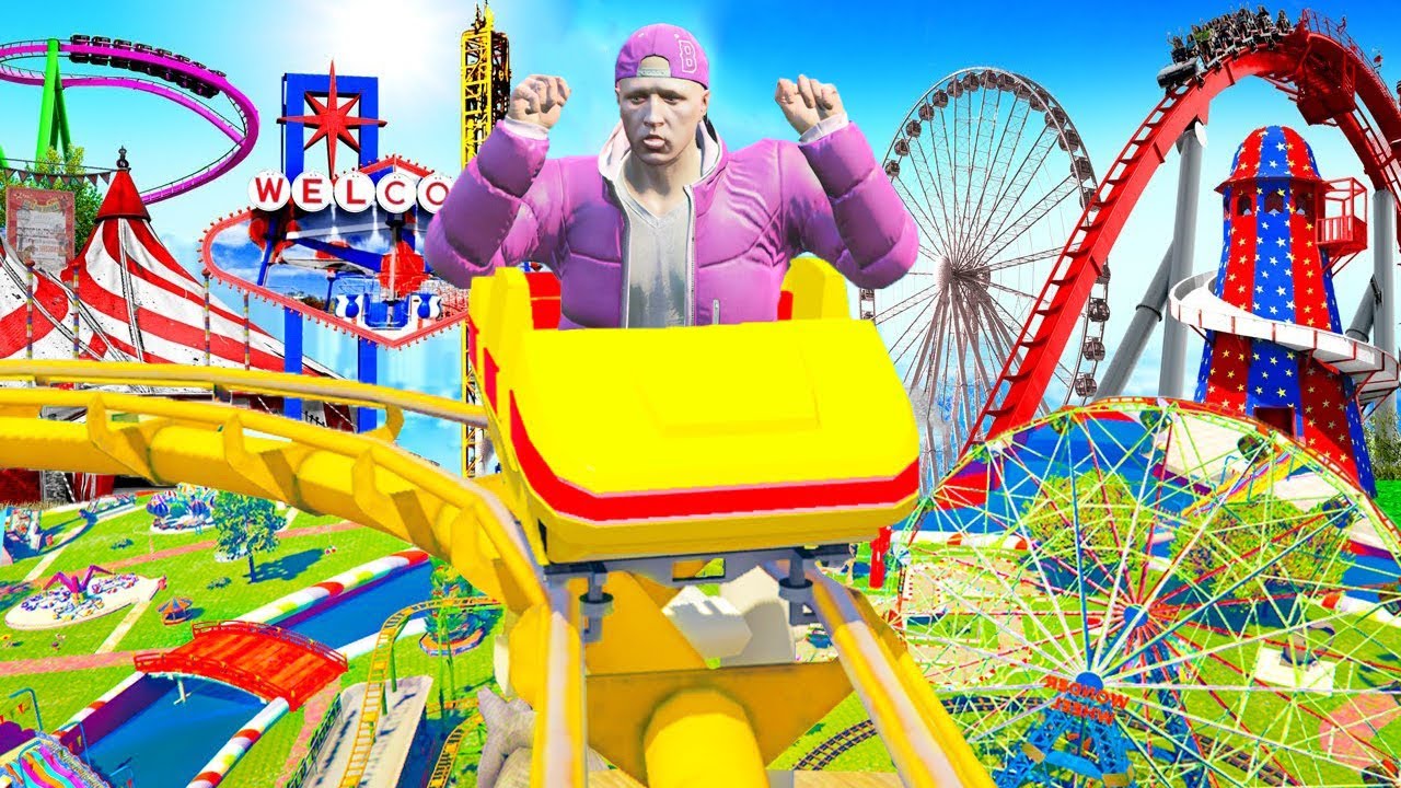 VIZITAM un PARC de DISTRACTII in GTA 5!