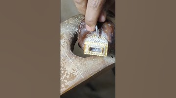 #how to set stone in gold jewellery #stone setting in gold jewellery #gold work