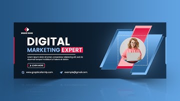 How To Design Digital Marketing Facebook Cover || Photoshop Tutorial
