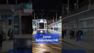 TRAM-ACTION! 🚋 VBZ Strassenbahnen am Zürich Bahnhofplatz/HB | 2022 #shorts