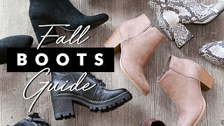 FALL BOOT HAUL & HOW TO STYLE THEM | Fall & Winter Boot Guide