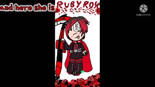 I drew ruby rose from rwby🥀❄🐈‍⬛🌟