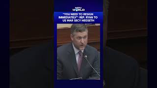 “You Need To Resign Immediately”: Rep. Ryan To US War Secretary Pete Hegseth