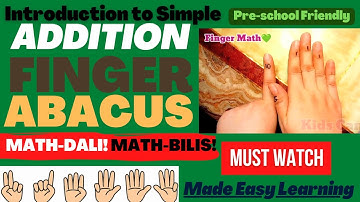 FINGER ABACUS: Introduction to Simple ADDITION. Paano Mag- ADD gamit ito | Kids Can Tell