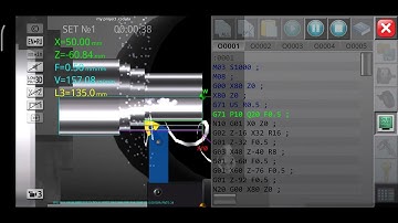 CNC lathe simulator / lets make something with G71 cycle Tamil andu