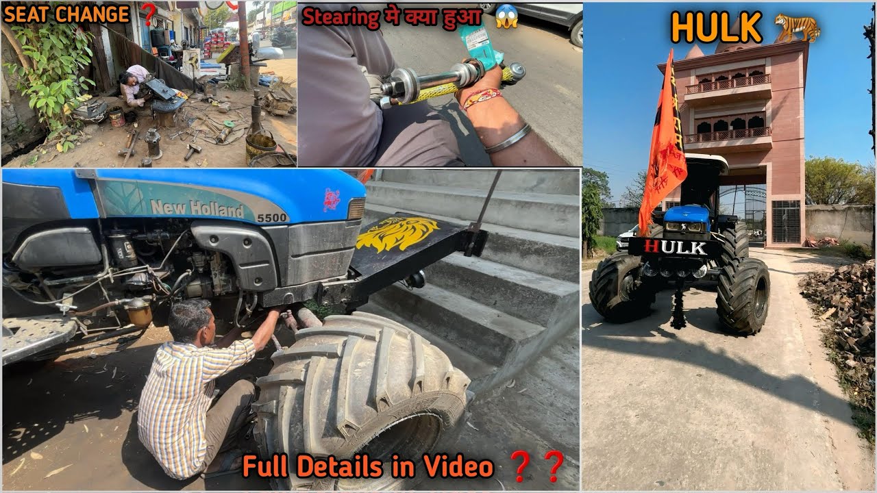 😵 Hulk मै करवाया काम // Tractor Seat Change // Power Stearing मै हुआ काम / desi vibes with parasgill
