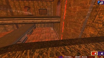Quake 3 Rocket Arena - intricate steps between vs Clan CD - ra3map1 - broadway! POV